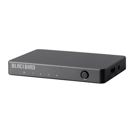 MONOPRICE Blkbird 4K 4x1 HDMI Switch w/Audio Extractor_ HDR_ 18Gbps_ YCbCr 4:4:4 30919
